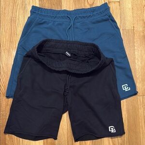 Men's Athletic Shorts - Black and Blue